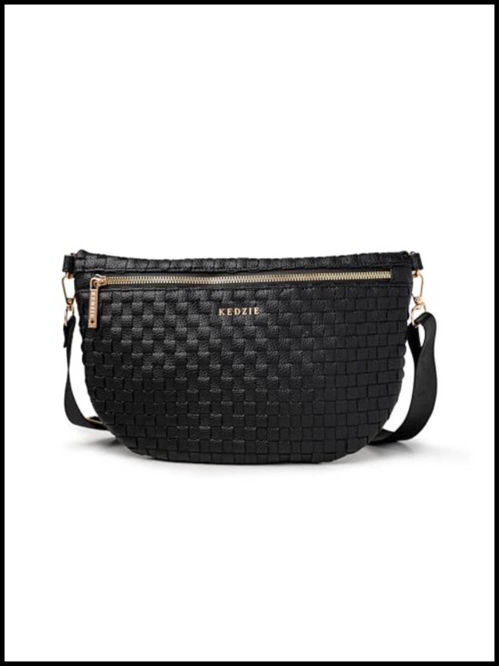 Woven Crossbody Bag Adjustable Strap Everyday Shoulder Purse for Women